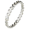 Twist Sterling Silver Stacking Band Ring