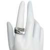 Feather Wrap Sterling Silver Stacking Ring
