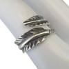 Feather Wrap Sterling Silver Stacking Ring