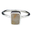 Faceted Rutilated Quartz Sterling Silver Ring