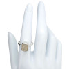 Faceted Rutilated Quartz Sterling Silver Ring