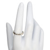 Circle Patterned Sterling Silver Stacking Band Ring