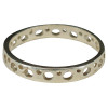 Circle Patterned Sterling Silver Stacking Band Ring