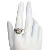 Celestial Moon and Star Sterling Silver Ring