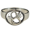 Celestial Moon and Star Sterling Silver Ring