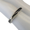 Black Onyx Triangular Sterling Silver Stacking Band Ring
