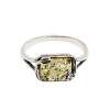 Citrine Amber Sterling Silver Ring