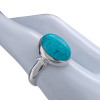 Howlite Sterling Silver Ring