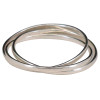 Connected Triple Band Sterling Silver Rolling Ring