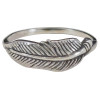 .925 silver feather ring