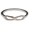 Textured Infinity Sterling Silver Ring