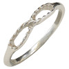 Textured Infinity Sterling Silver Ring