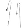 Simple and Classic Sterling Silver Threader Earrings
