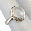 Medium Sized Moonstone Sterling Silver Ring