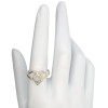 Heart Framed Moonstone Sterling Silver Ring