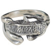 3D Happy Frog Sterling Silver Ring