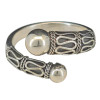 Bali Style Adjustable Sterling Silver Ring
