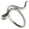Modern Thin Snake Sterling Silver Ring