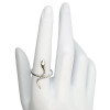 Modern Thin Snake Sterling Silver Ring