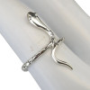 Modern Thin Snake Sterling Silver Ring
