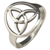 Celtic Trinity Knot Motif Sterling Silver Ring