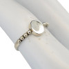 Dainty Sterling Silver Plain Signet Ring