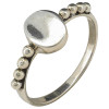 Dainty Sterling Silver Plain Signet Ring