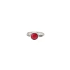 Composite Ruby Sterling Silver Ring