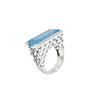Aquamarine Sterling Silver Ring