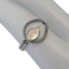 Mother-of-Pearl Oxidized Sterling Silver Ring
