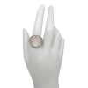 Rose Quartz Sterling Silver Men's Ring
