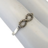 Rope Infinity Sterling Silver Ring