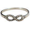 Rope Infinity Sterling Silver Ring