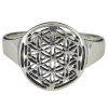 Flower of Life Mandala Sterling Silver Ring