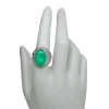 Green Onyx Sterling Silver Ring