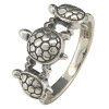 Turtle Sterling Silver Ring