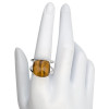 Faceted Tiger's Eye Sterling Silver Ring