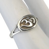 Indian Buddhist/Hindu Om Symbol Sterling Silver Ring