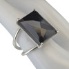 Faceted Black Onyx Sterling Silver Ring