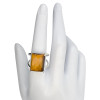 Faceted Tiger Eye Sterling Silver Ring