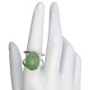 Faceted Green Aventurine Sterling Silver Ring