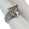 Horned Owl Sterling Silver Ring