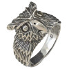 Horned Owl Sterling Silver Ring