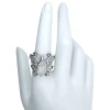 Rutilated Quartz Butterfly Ring