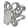 Rutilated Quartz Butterfly Ring