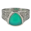 Green Onyx Sterling Silver Ring