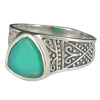 Green Onyx Sterling Silver Ring