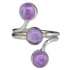 Amethyst Ring With Round Stones