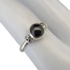 Black Onyx Sterling Silver Ring.