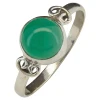 Green Onyx Sterling Silver Ring